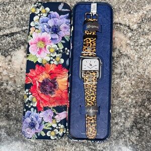 Brighton Animal Print Watch with Floral Case
Retails $78